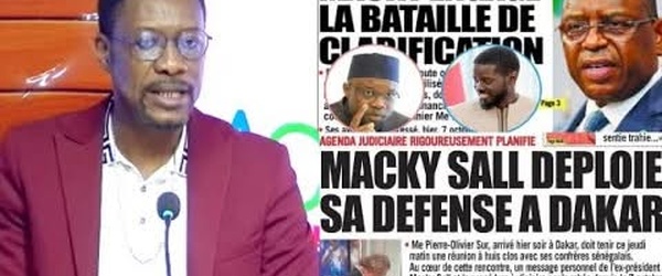 Révélation de Tange sur le bras de fer de Macky contre l'accusation de Sonko son avocat à Dakar