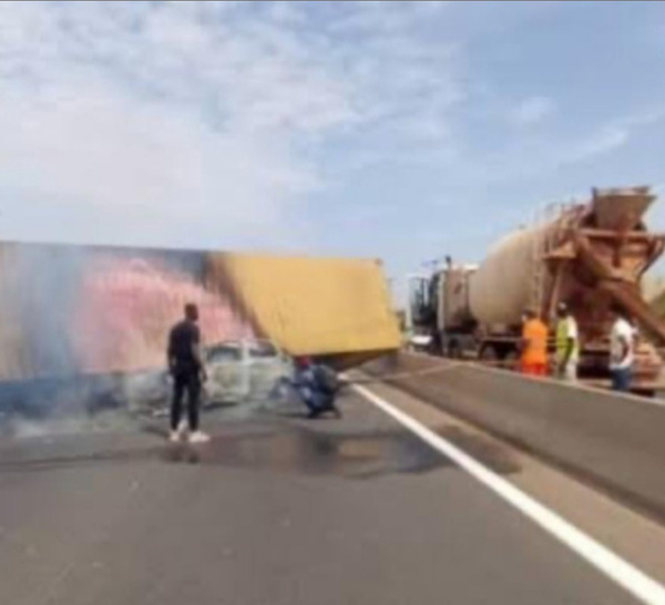 Accident sur l’autoroute à Rufisque : la circulation perturbée dans les deux sens