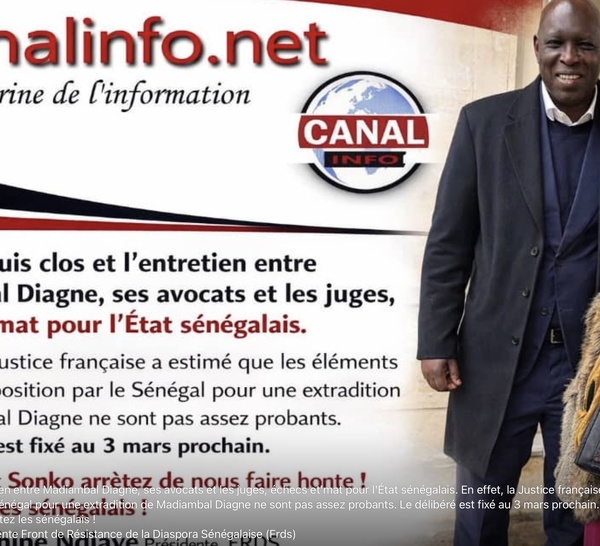 Premiére réaction de la présidente du FRDS Fatou Mahine Ndiaye sur l’audience d’extradition de Madiambal Diagne