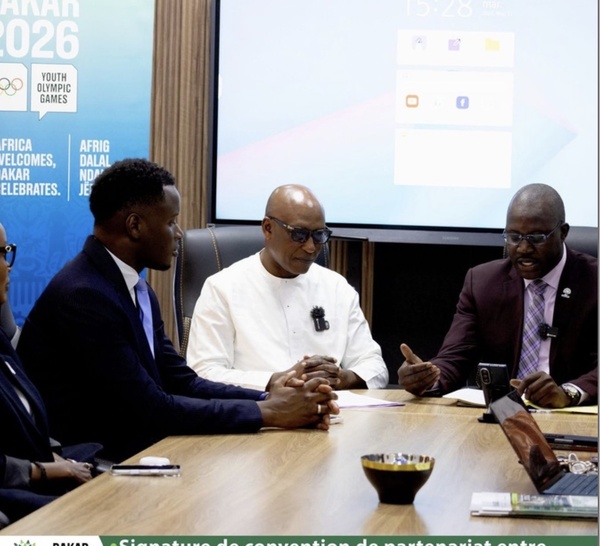 Jeux Olympiques de la Jeunesse - JOJ Dakar 2026 : La SONAGED S.A. a signé une convention de partenariat avec le COJOJ, pour accompagner l’organisation