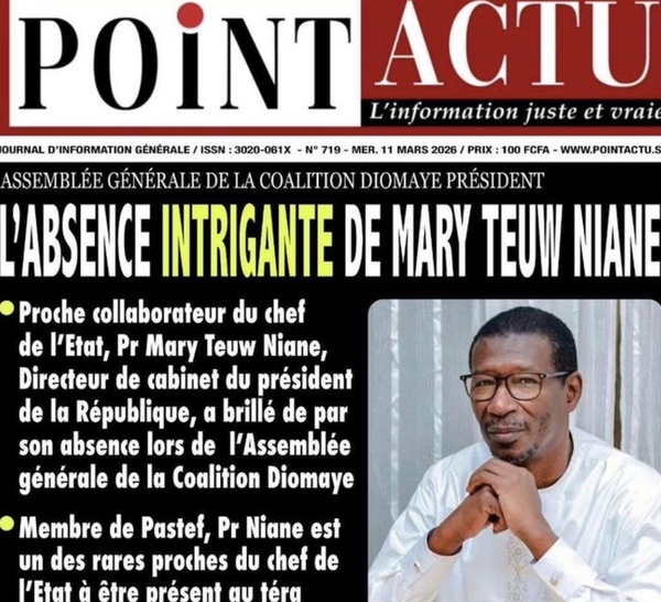 Le Point Actu corrige : Le Pr Mary Teuw Niane bien présent à l’AG de la Coalition