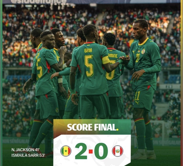 Sénégal – Pérou : les Lions prennent le large et maîtrisent leur sujet
