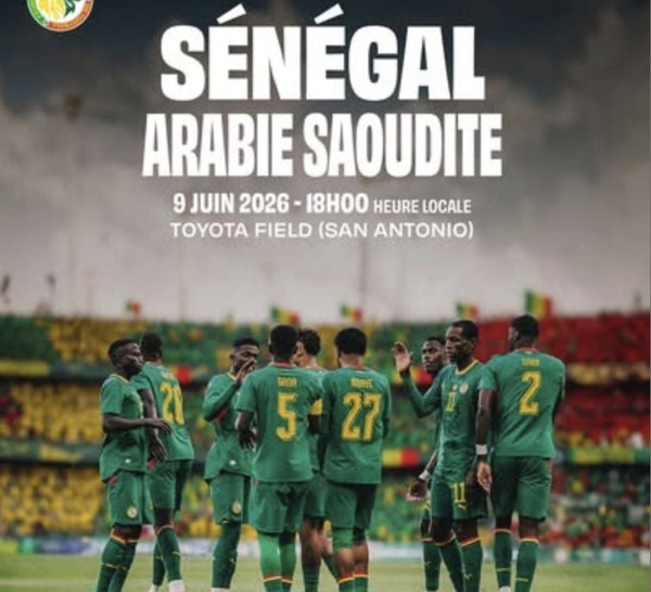 Préparation Mondial 2026 : le Sénégal affrontera l’Arabie saoudite en match amical