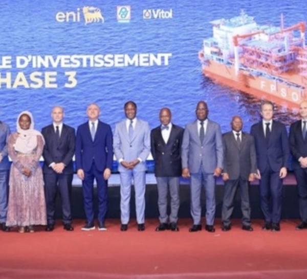 Gisement pétrolier et gazier Baleine : La Côte d’Ivoire signe la décision finale d’investissement pour 4 milliards de dollars