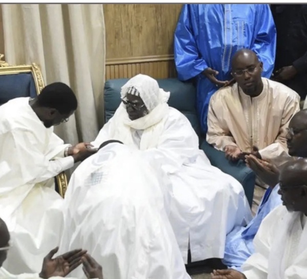 Touba : Bassirou Diomaye Faye présente ses condoléances au khalife général des mourides après le décès de Serigne Cheikh Saliou Mbacké