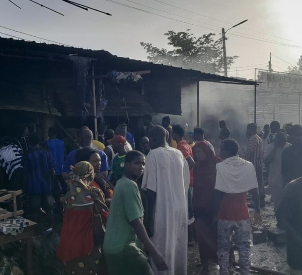 Marché central de Tambacounda : Un violent incendie ruine plusieurs commerçants