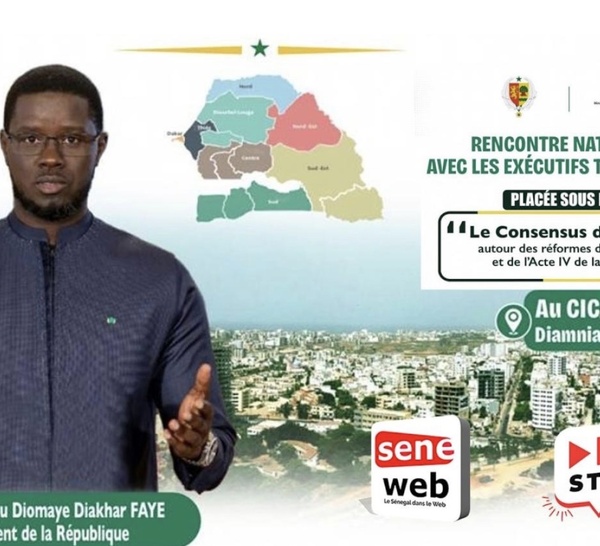 Direct CICAD : Le PR Diomaye préside la rencontre nationale avec les exécutifs territoriaux