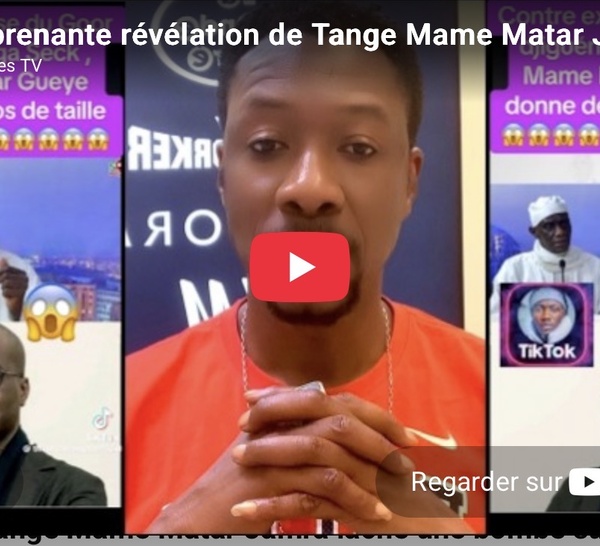 Surprenante révélation de Tange Mame Matar Jamra lache une bombe sur Sonko et son gordjiguen Ndiaga