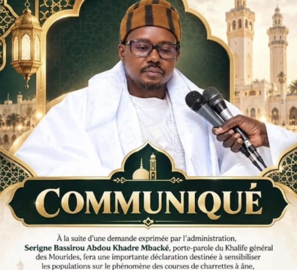 Déclaration de Cheikh Bassirou Mbacke sur le phénomène des courses de charrettes...