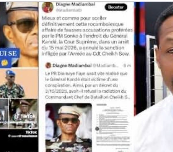 Grave révélation de Tange sur le décret de la nomination du Général Kandé Madiambal éclate la lumiére