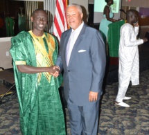 Pape Diouf reçu par le Senator de Pensylvania Anthony Williams aux Etats Unis.