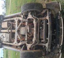 Kaolack : une voiture 4×4 se renverse sur la route de Kahone
