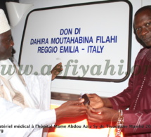 GAMOU 2016 : la cérémonie de remise de don de matériel médical à l’hôpital El Hadj Abdoul Aziz Sy Dabakh de Tivaouane