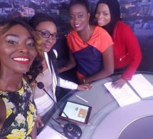 Coumba Gawlo complice avec les animatrices de Sen TV