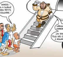 Une histoire de "Père Noël" et de "sans souliers", le président Macky Sall de retour de Paris