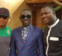 Pape Diouf, El Hadj Diouf et Modou Lo guest star de Mountaga Sy DG de l'Apix à Aéré Lao.