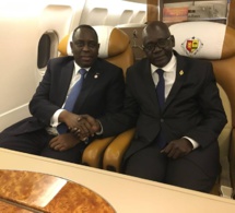 Le grand Maître WAR,avec le Président Macky Sall au Mali ce weekend.