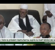 Vidéo :l'intégralité du discours du Président gambien Adama Barrow chez le Khalif Général des Mourides Regardez !