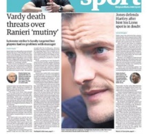 Le footballeur Jamie Vardy menacé de mort: en voici les raisons
