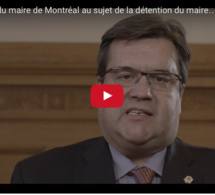 Vidéo: Le message émouvant du maire de Montréal à Khalifa Sall au sujet de sa détention