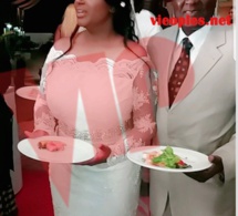 Réception du mariage de Elisabeth Guillabert et Doudou Diagne. deux fils de vip