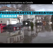 Impressionnantes inondations au Canada