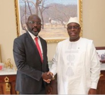 Présidentielle au Liberia : l'ex-footballeur George Weah consulte Macky Sall