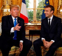 Donald Trump et Emmanuel Macron affichent leur entente à Paris