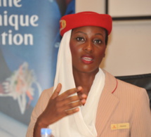 Fatoumata Sow, hôtesse de l'air à Fly Emirates, nous dévoile son quotidien (photos)