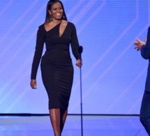 Michelle Obama, un retour étincelant dans une Robe Noire moulante très Chic