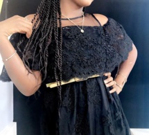 Merry Bey étale toute sa classe dans une belle robe noire!!