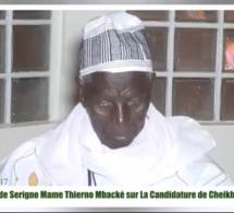 Touba : Ndigueul de Serigne Mame Thierno Mbacké Darou Marnane sur la candidature de Cheikh Abdou