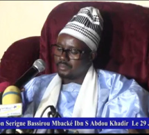Vidéo : Intégralité Déclaration de Serigne Cheikh Bass Abdou Khadre… Regardez!!