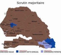 Cartographie électorale: Benno Bokk Yaakar domine sans partage sur presque toute l’étendue du territoire
