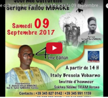 Vidéo Journées culturelles : Serigne Fallou Mbacke fêté le 09 septembre à Vobarno (Italie)