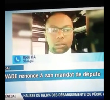 ibou Ba journaliste politique sénégalais de la télésud à Paris sur la démission de Wade à l'assemblée nationale