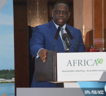 Macky Sall à l’Assemblée générale d’Arica50:« le Sénégal consacre plus de 3 021 milliards de Fcfa pour le renforcement des infrastructures socio-économiques, sur la période 2017 -2019 »