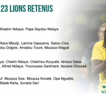 Voici la liste des joueurs Sénégal vs Cap-Vert
