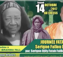 14 ÉMES ÉDITONS; Journée Fatélikou Serigne fallou le 14 Octobre au CICES par Serigne Djily Abdou Fatha.