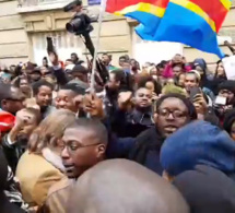 Rassemblement à Paris devant l’ambassade de la Libye pour protester contre l’esclavage et la vente des noirs africains en Libye.
