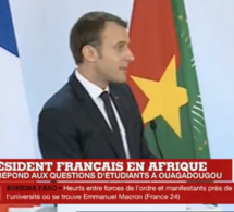 En direct de Ouagadougou, suivez le Premier discours d’Emmanuel Macron sur l’Afrique…