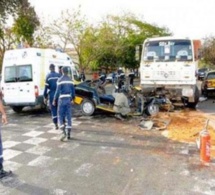 Diamniadio: une collision entre deux véhicules fait un mort et plusieurs blessés