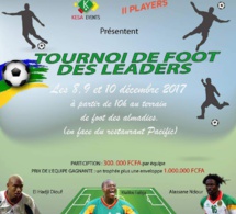 KESA EVENTS présente le tournoi de foot des leaders.