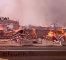 Urgent: Les flammes s’abattent de nouveau sur le parc Lambaye de Pikine