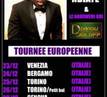 "DOMOU JOLOF" présente Assane Ndiaye et son groupe le "Ngéweul gui" en tournée Européenne du 23 au 31 Décembre.