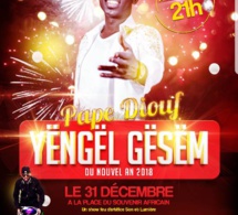 "YEUNGEUL GUESSEM" 2018 Pape Diouf à la place du Souvenir le 31 Décembre.