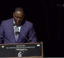 Macky Sall : "L’instauration de ce Grand prix est une réponse pertinente à l’impératif de remobiliser et de sublimer l’enseignant"