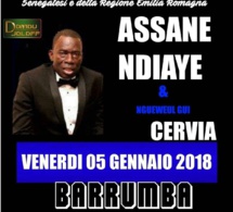 Assane Ndiaye et le "Nguéweul gui" bouclent leur tournée Européenne le 05 à CERVIA et le 06 Janvier à BRÉSCIA.