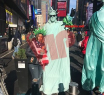 Aida Samb au plein coeur de New York (TIMESQUARE)