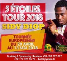 DOMOU DJOLOF PRESENTE SIDY DIOP EN TOURNÉE EUROPÉENNE  DU 20 AVRIL AU 13 MAI